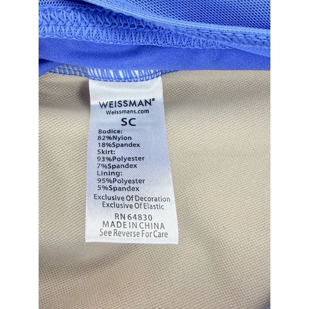 Weissman 14106 Lyrical Dance Costume I'm With You Blue Rhinestone Skirt SC